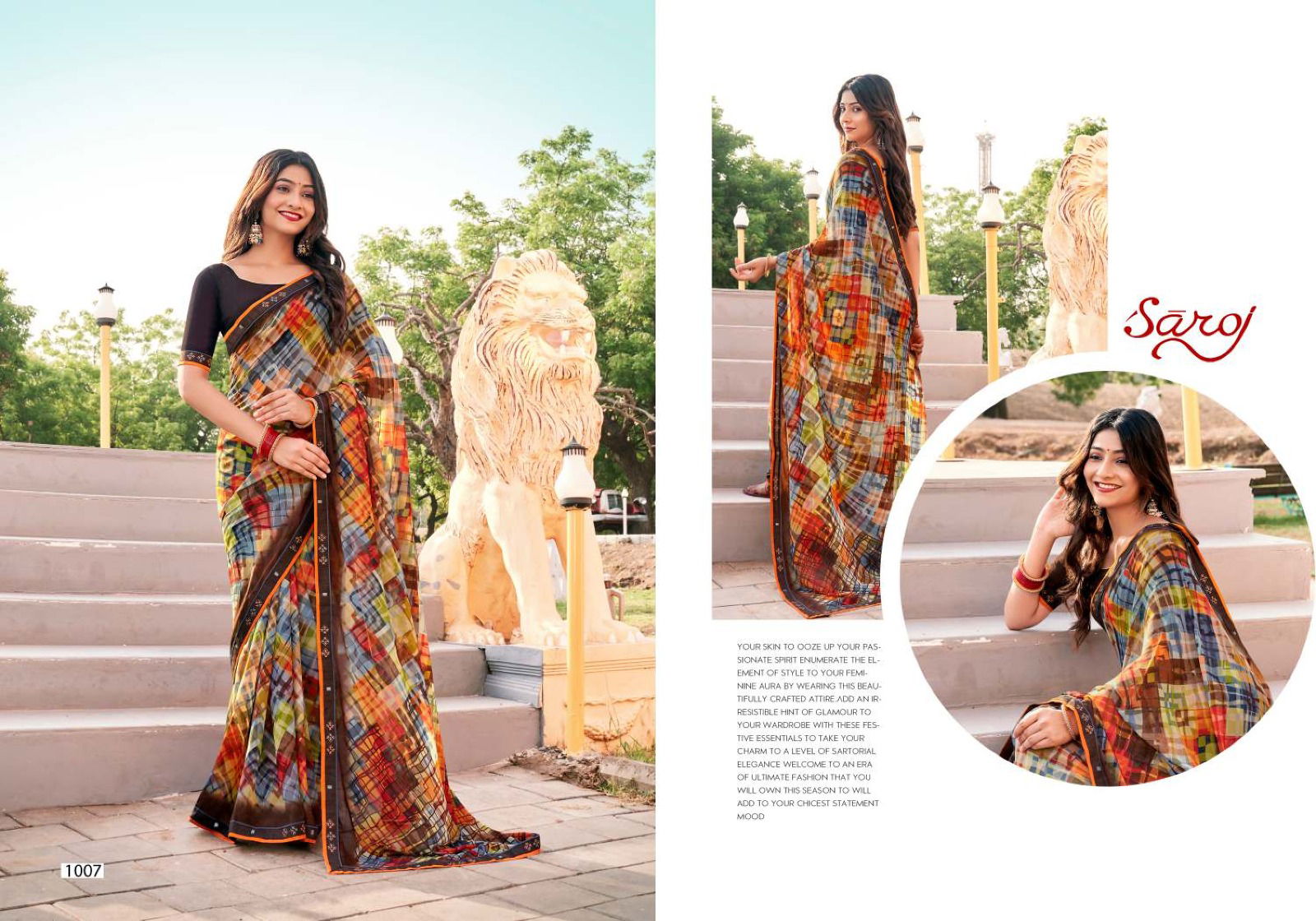 Carnival By Saroj Weightless Digital Printed Sarees Wholesale Shop In Surat